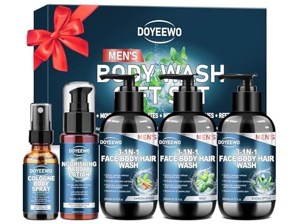 Gifts for Men, Mens Body Wash Gift Set