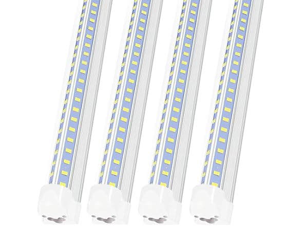 AQIQUUT Led Shop Light Clear White 4Pk