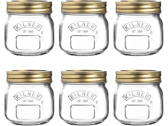 Kilner 6pk 0.25L Preserve Jars