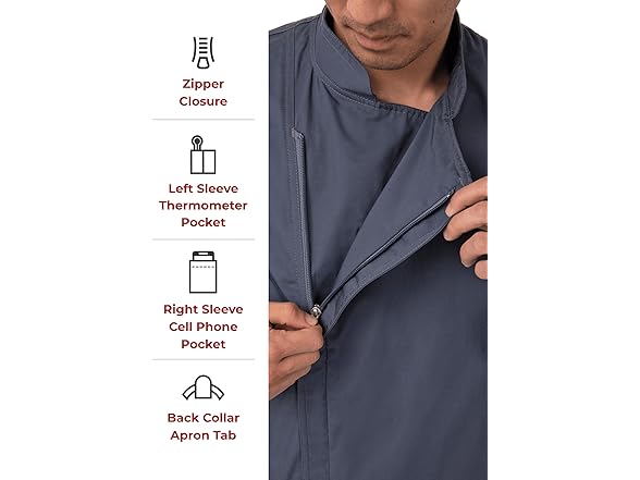 Chef Works Men's Hartford Coat (L)