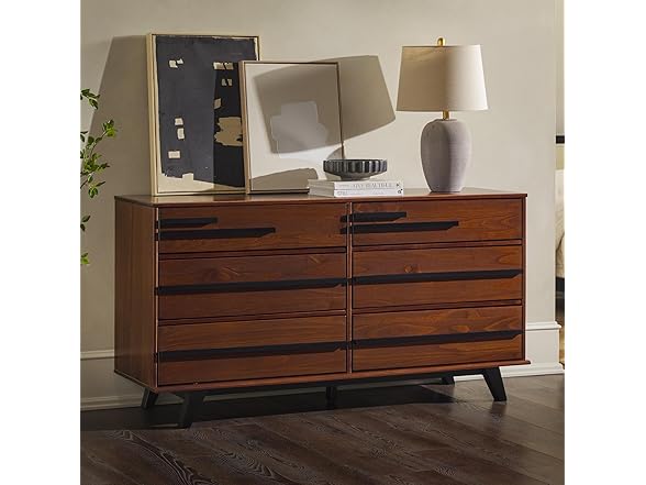 Walker Edison Malhia Contemporary Minimalist Dresser