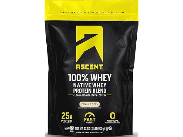 $39.99, Was $54.99, 27% Off! Ascent 2LB Vanilla Whey Protein dealfomo