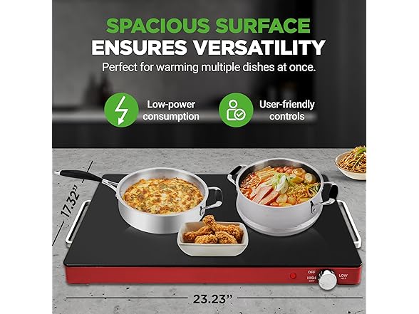 NutriChef Electric Warming Tray