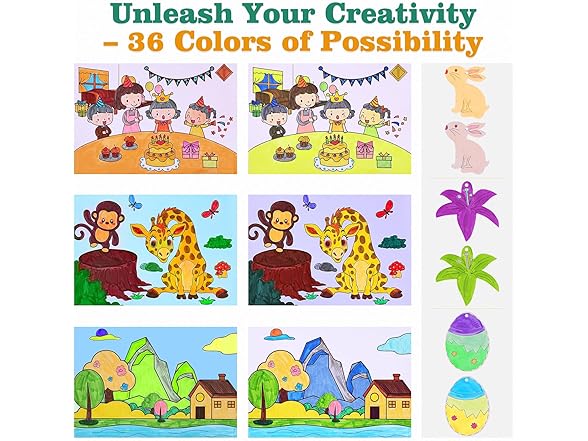 Coloring Book Set for Kids & Adults