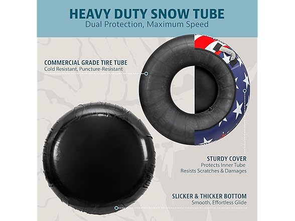 Yukon Charlie's Stars Snow Tube 46” 7+
