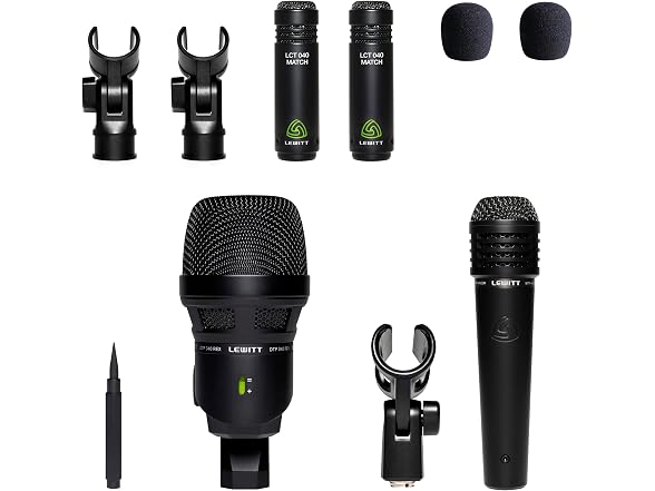 LEWITT BEATKIT 4-Piece Drum Microphone Kit