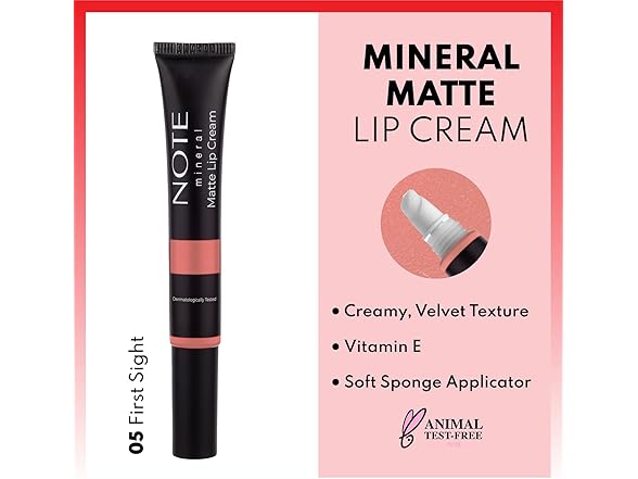 NOTE Note Cosmetique Mineral Matte Lip Cream