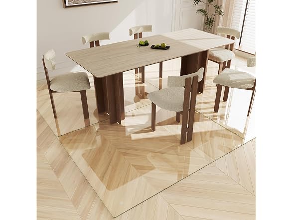 Koonmi 50" x 65" Upgraded Glass Chair Mat