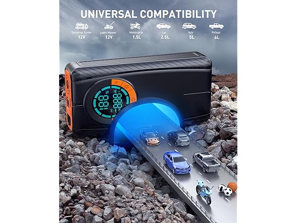 HIPOM Jump Starter with Air Compressor
