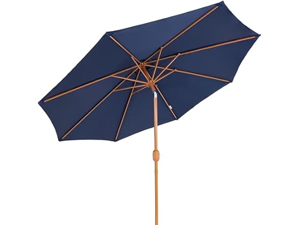 Sunnydaze Decor JLP-1681 8.5ft Patio Umbrella Navy Blue
