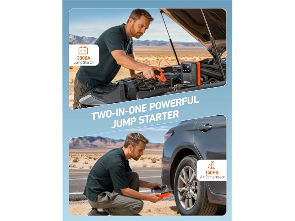 AstroAI Beta822 Jump Starter Tire Inflator