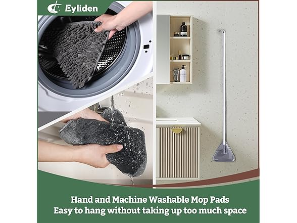 Eyliden Wall Cleaner Mop with Squeegee