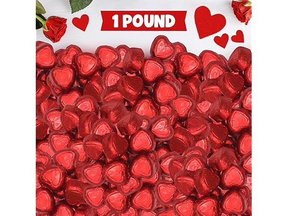 Milk Chocolate Hearts Candy 1 lb.