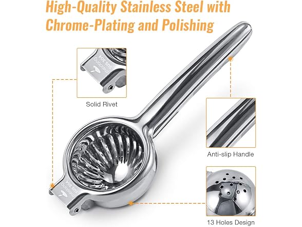 meidong Stainless Steel Lemon Squeezer
