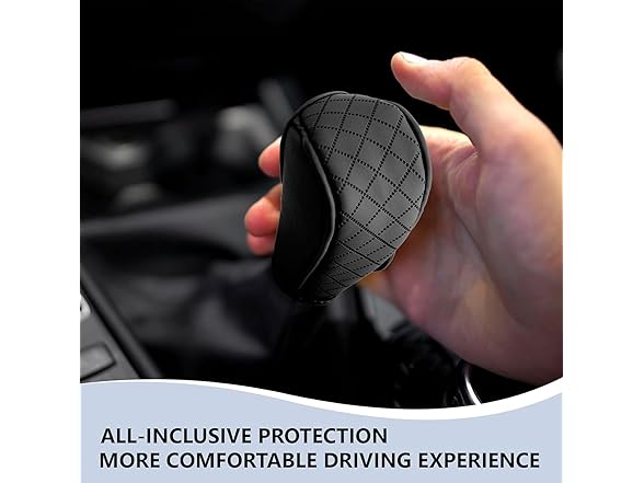 WONZTHWD AAP-Auto-098 Leather Car Gear Shift