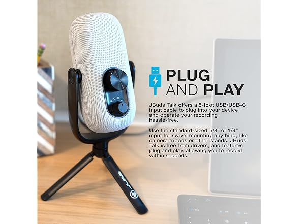 JLab Buds Talk USB Gaming Streaming Microphone