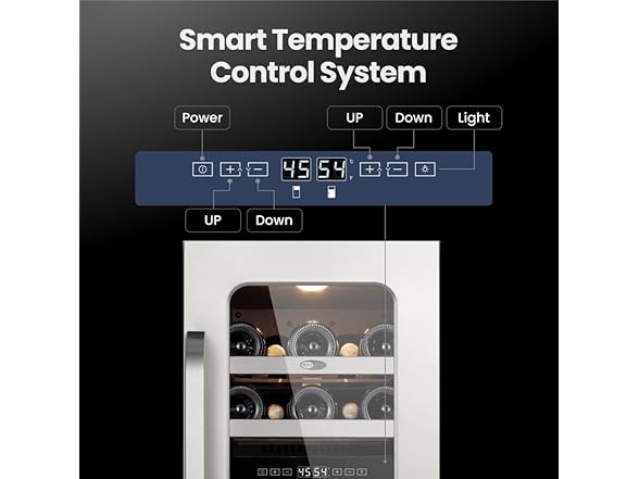 Whynter 15 inch Built-ln 29 Bottle Undercounter Stainless Steel Wine Fridge 