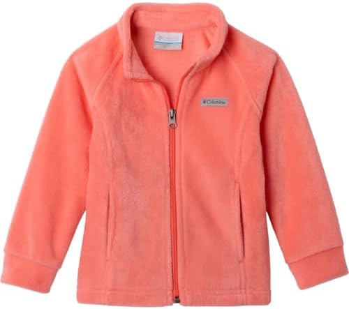 Columbia Youth Girls Toddler Benton Springs Fleece Jacket, Hot Coral, 2T