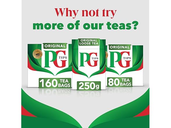 80CT PG Tips Original Non-Pyramid Black Tea Bags