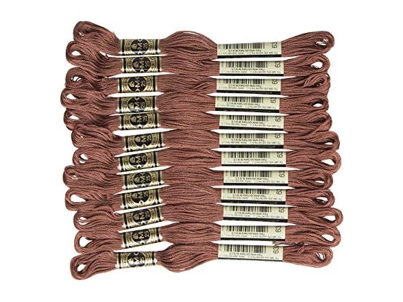 DMC 6-Strand Embroidery Cotton Floss, Ultra Very Dark Desert Sand