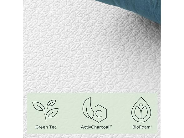 ZINUS 8" Green Tea ActivFresh(R) Memory Foam Full Mattress