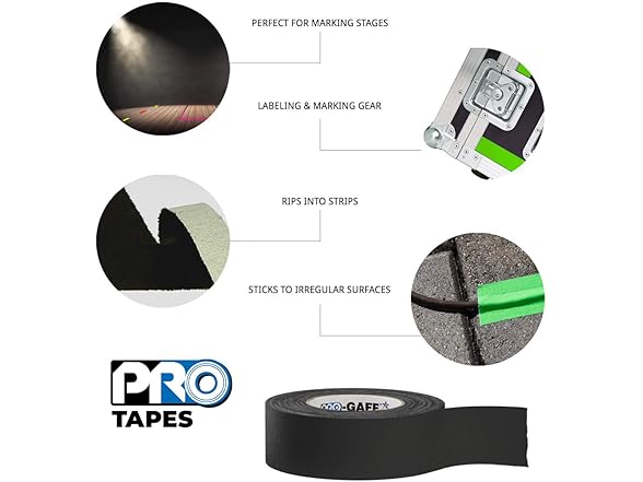 ProTapes Pro Gaff Premium Matte Cloth Gaffer's Tape