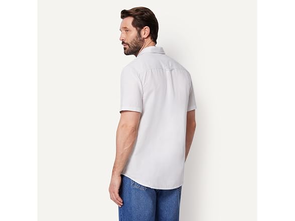 Amazon Essentials Men Short Sleeve Linen Shirt