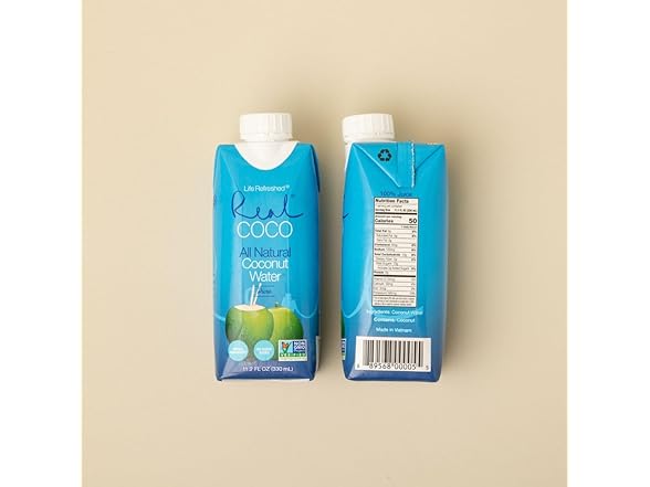 Real Coco All Natural Pure Coconut Water (12Pack)