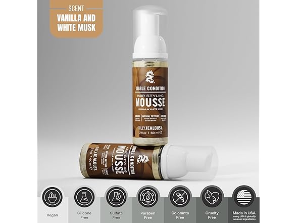 Billy Jealousy Stable Condition Hair Styling Mousse for Men