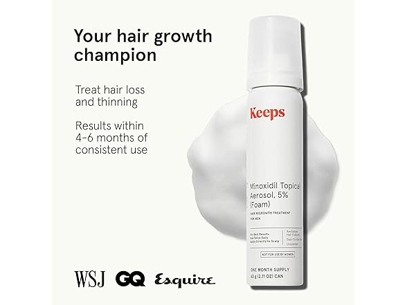 Keeps Extra Strength Minoxidil for Men