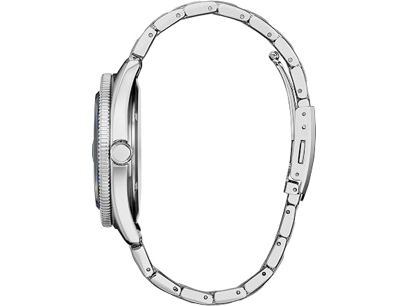 Citizen Men Force Silver-Tone Bracelet and Blue Di