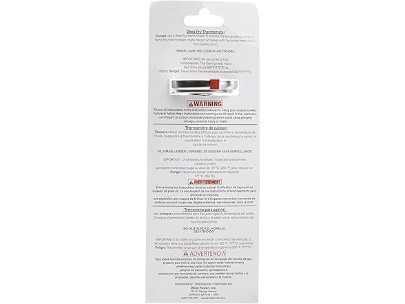 King Kooker Deep Fry Thermometer 5in