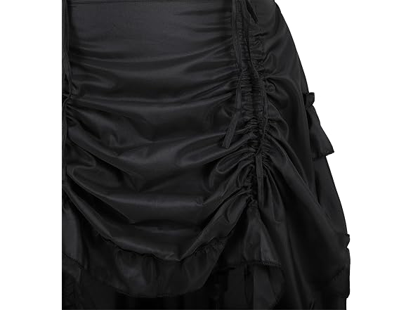 Zhitunemi Women (3XL) Steampunk Ruffle Low Skirt
