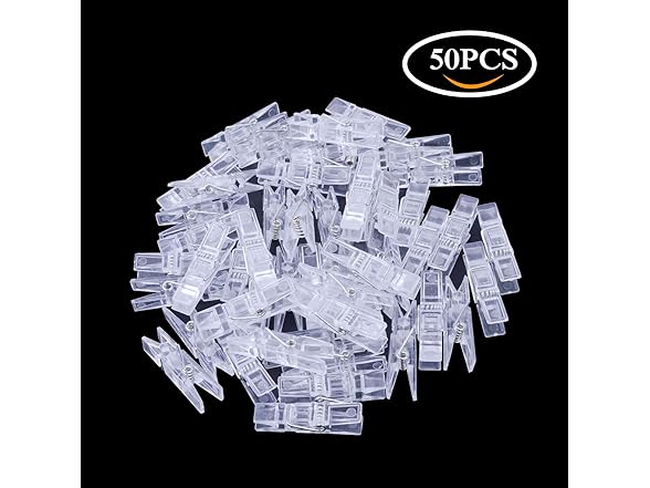 BronaGrand 50pcs Small Clear Plastic