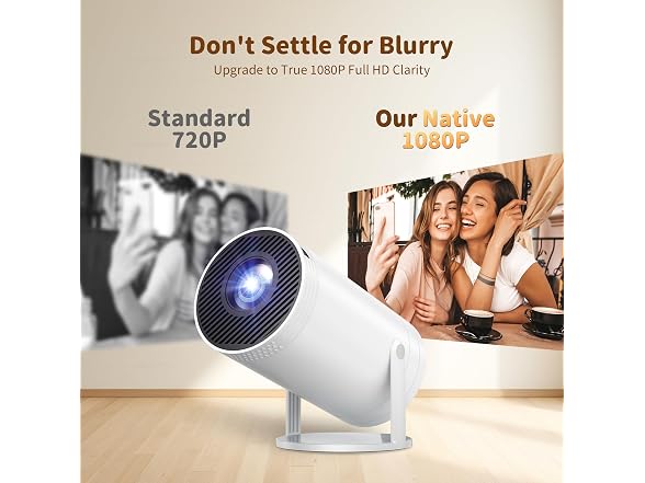 Telonixium 1080P Mini Projector with Carrying Case