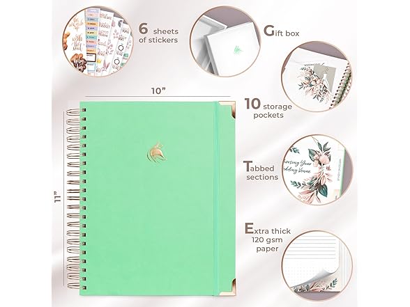 Wedding Planner Binder w/ 190+ Stickers