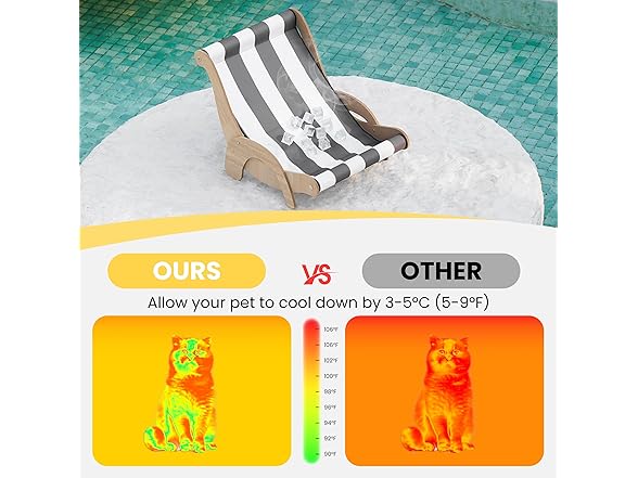Cooling Cat Hammock Chair with Water Mat
