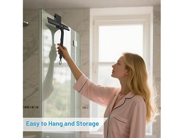 KDSOM Shower Squeegee, Window Squeegee, Black