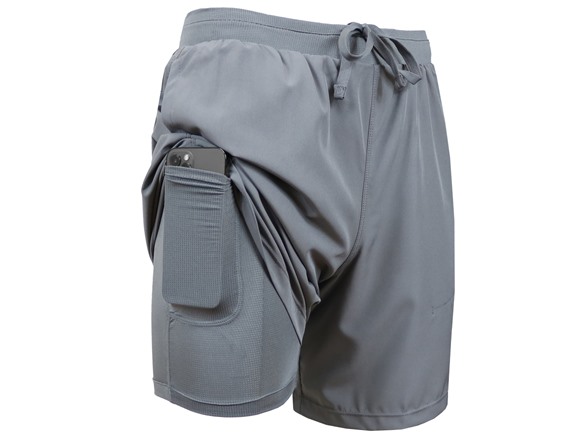 3Pk Asst Mens 2in1 Quick Dry Shorts w/Liner