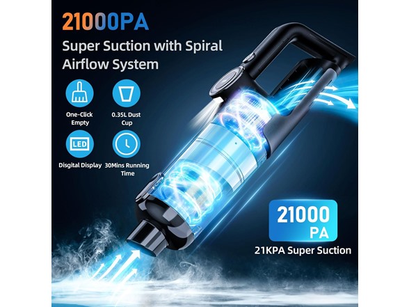 Cordless Handheld Vacuum w/ LCD Display