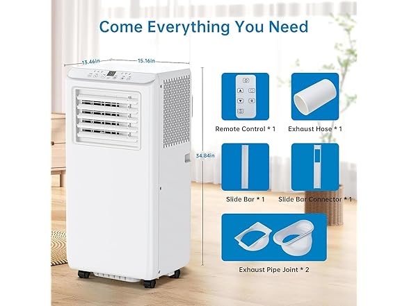 TranquilNest 8,000 BTU Portable 3-in-1 Air Conditioner