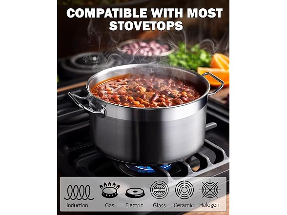Cooks Standard Professional 6 Quart Stock Pot with Lid
