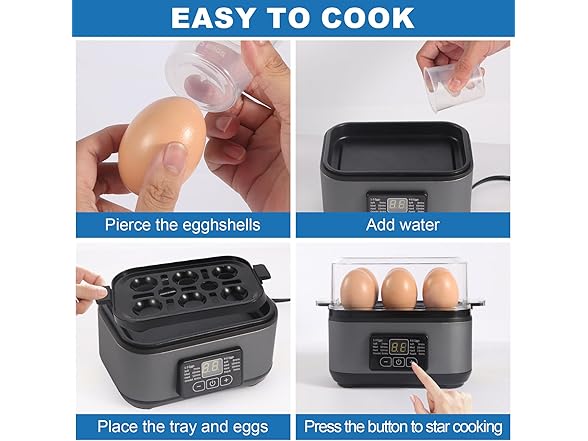 Rapid Egg Cooker Gray