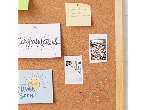 Amazon Basics 1/8-Inch Push Pins 600-Pack