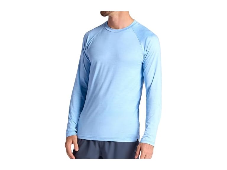 Gaiam Men Everyday Basic Long Sleeve Crewneck Top - Gallery 8