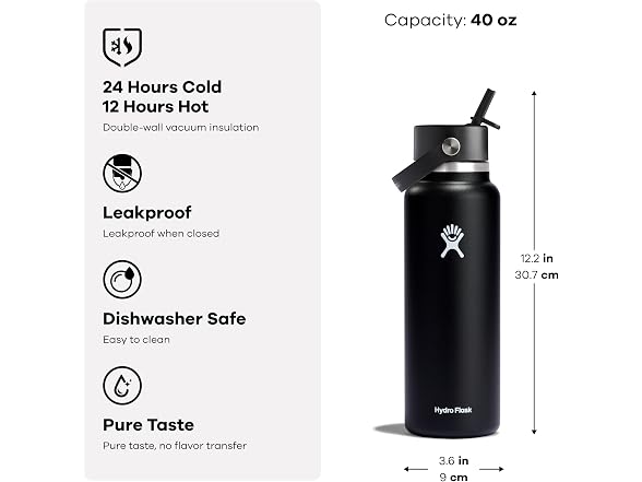 Hydro Flask Wide Mouth Flex Straw Lid 40oz - Tan