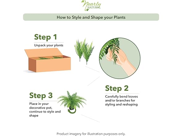 Nearly Natural 40 in Artificial Boston Fern Indoor Plant (Set of 2)