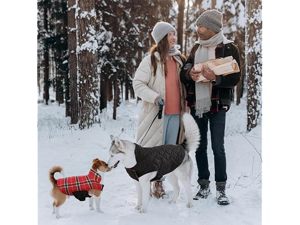 Kuoser Waterproof Dog Coat,Reversible Dog Jac