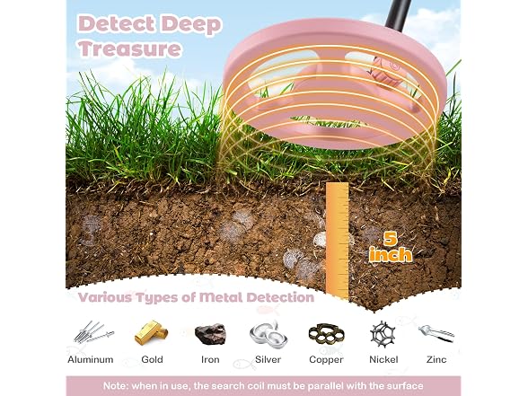 Costzon Kids Metal Detector Pink