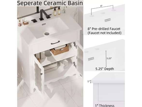 Christopher Knight Home Wiro Modern 31" Vanity